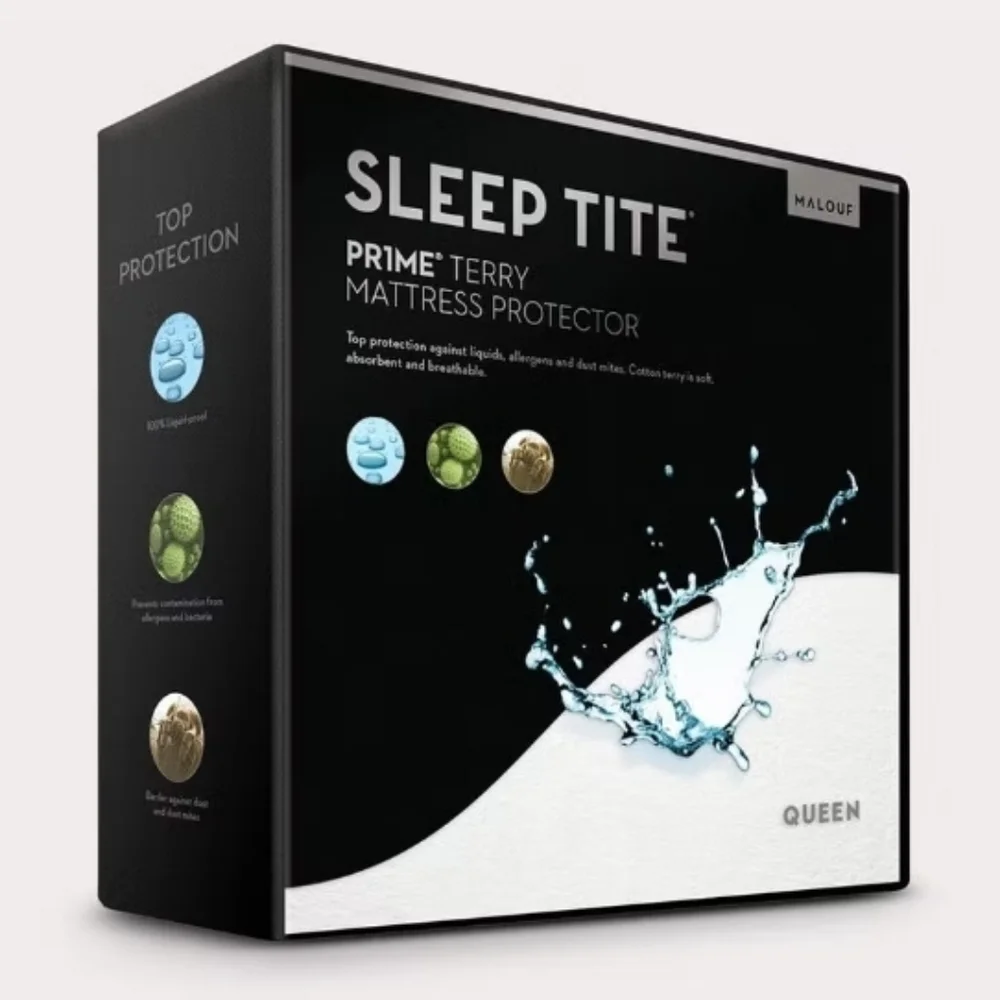 Prime Terry Waterproof Mattress Protector 100% cotton terry with H2Pro™ Membrane